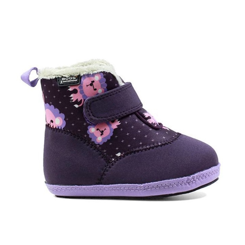 Bogs Elliot Lion Purple size infant 6 NWT
